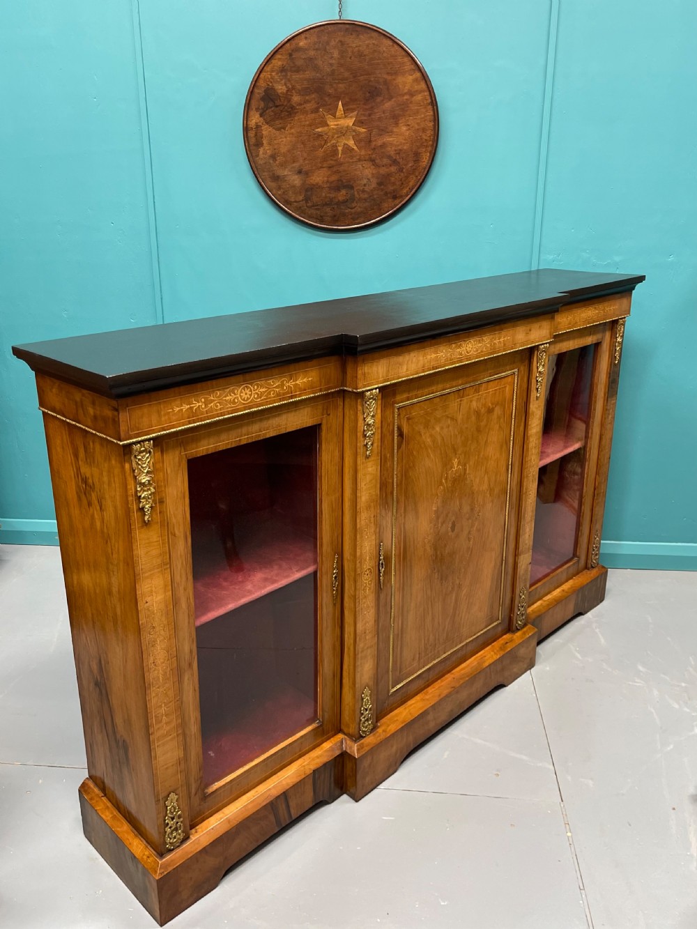 Breakfront credenza bookcase  View V