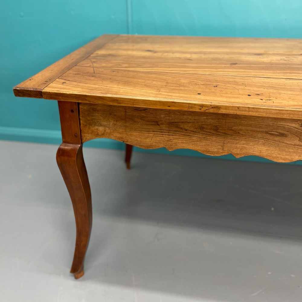 Extending French cherrywood farmhouse table c1800 View IV