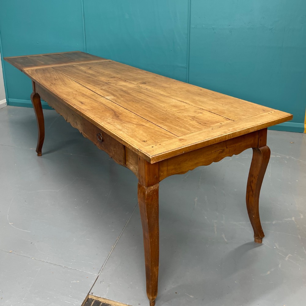 Extending French cherrywood farmhouse table c1800 View VII