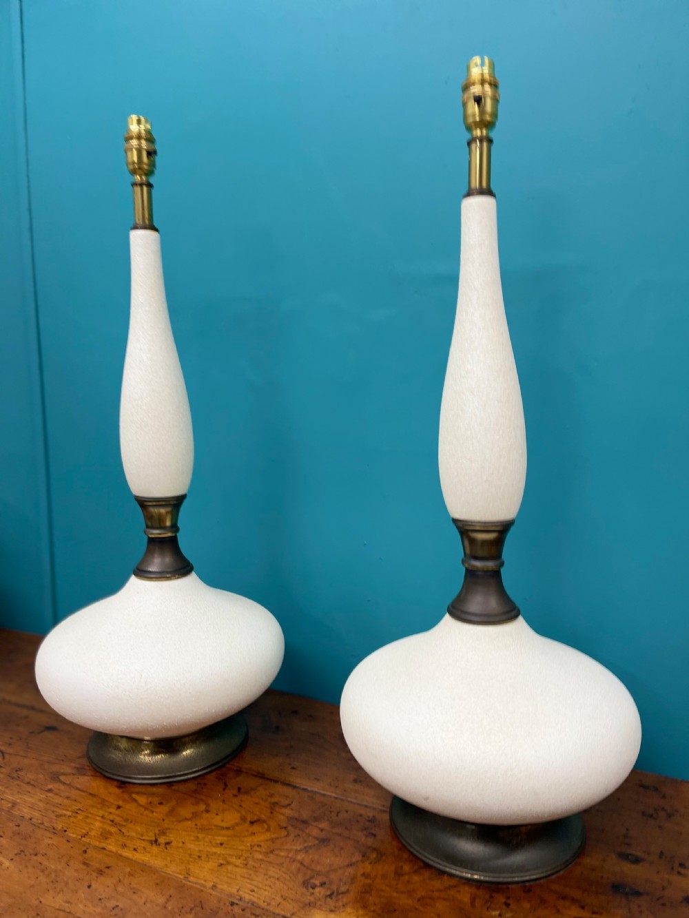 Grand scale pair of Art Deco lamps View II