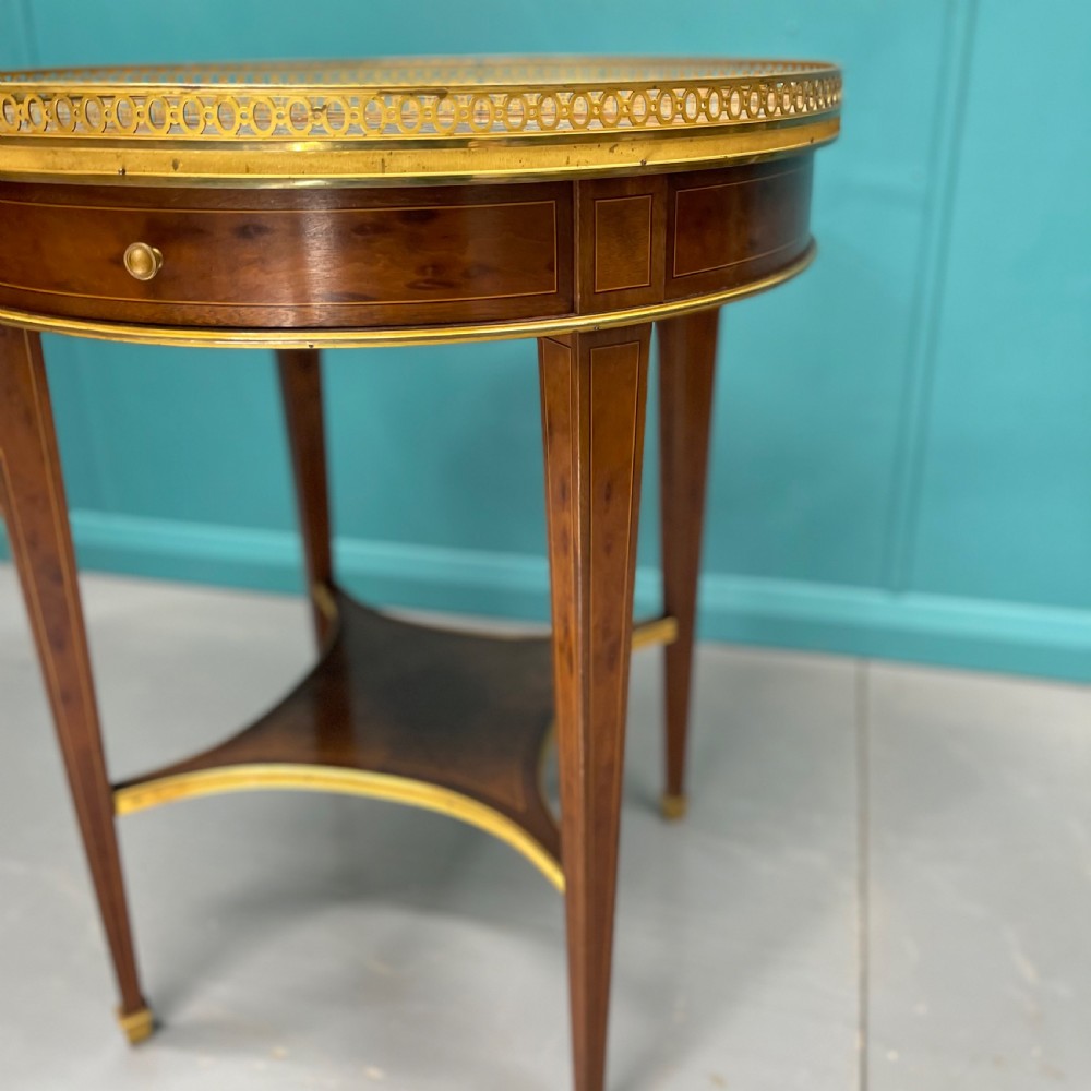 19th century inlaid round marble top gueridon View VII