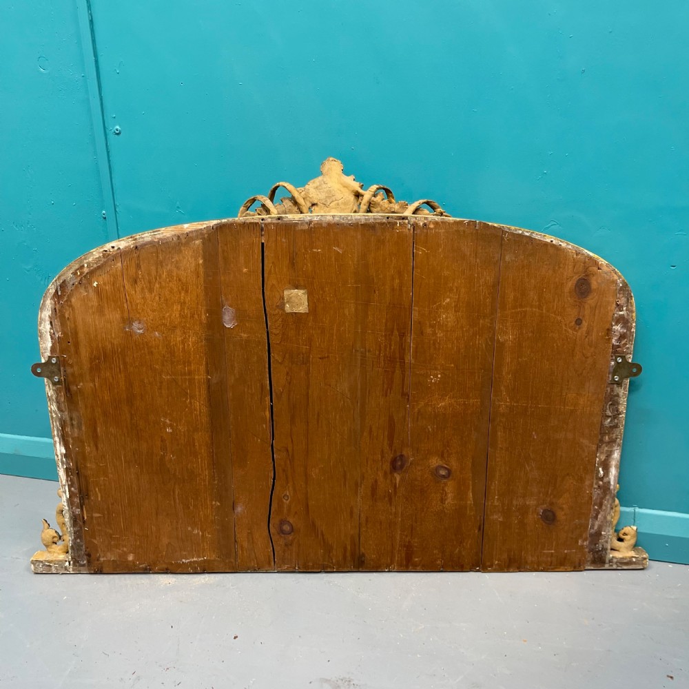 Super quality gilt overmantle mirror with ribbons View VII