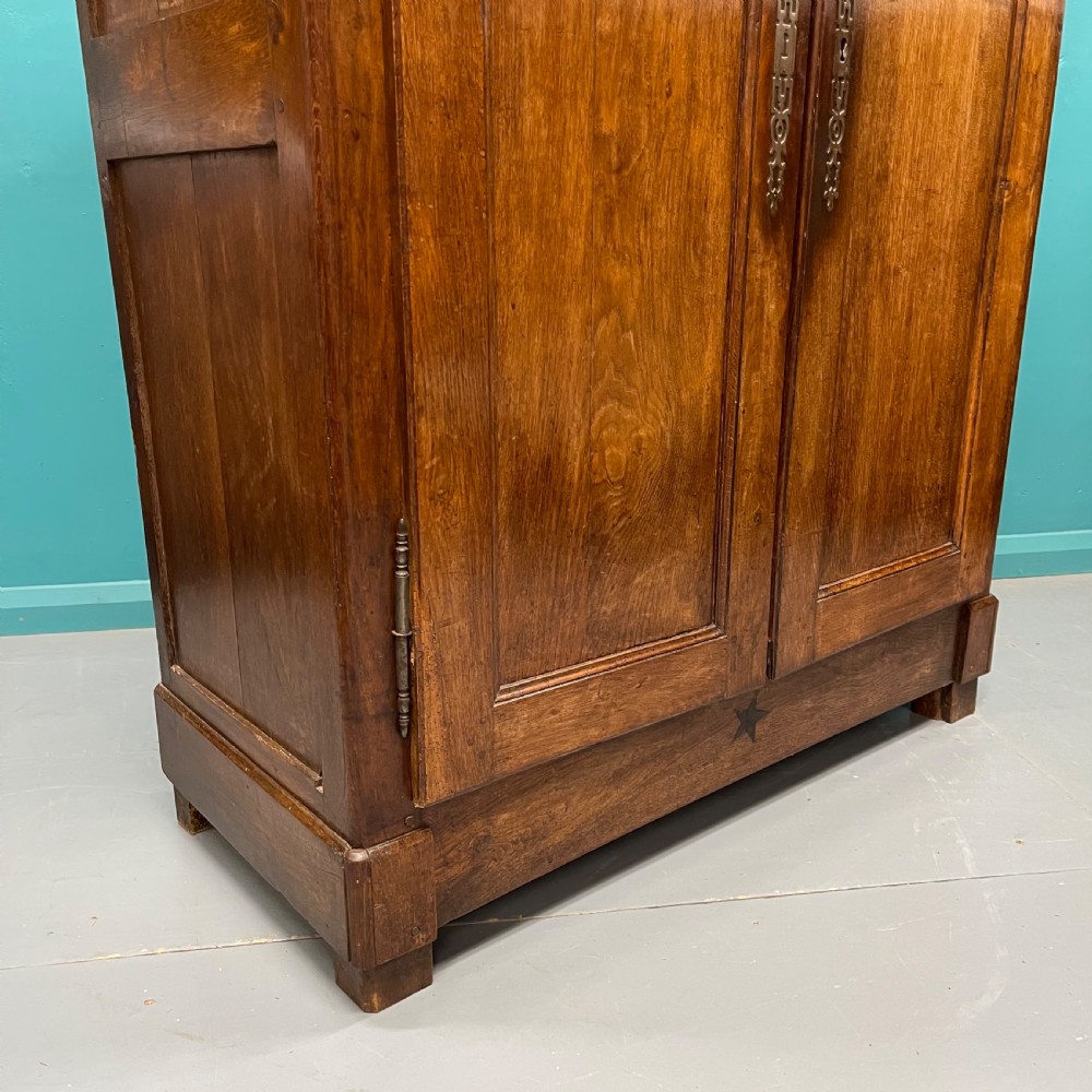 18th century Normandy low chestnut armoire  View VII