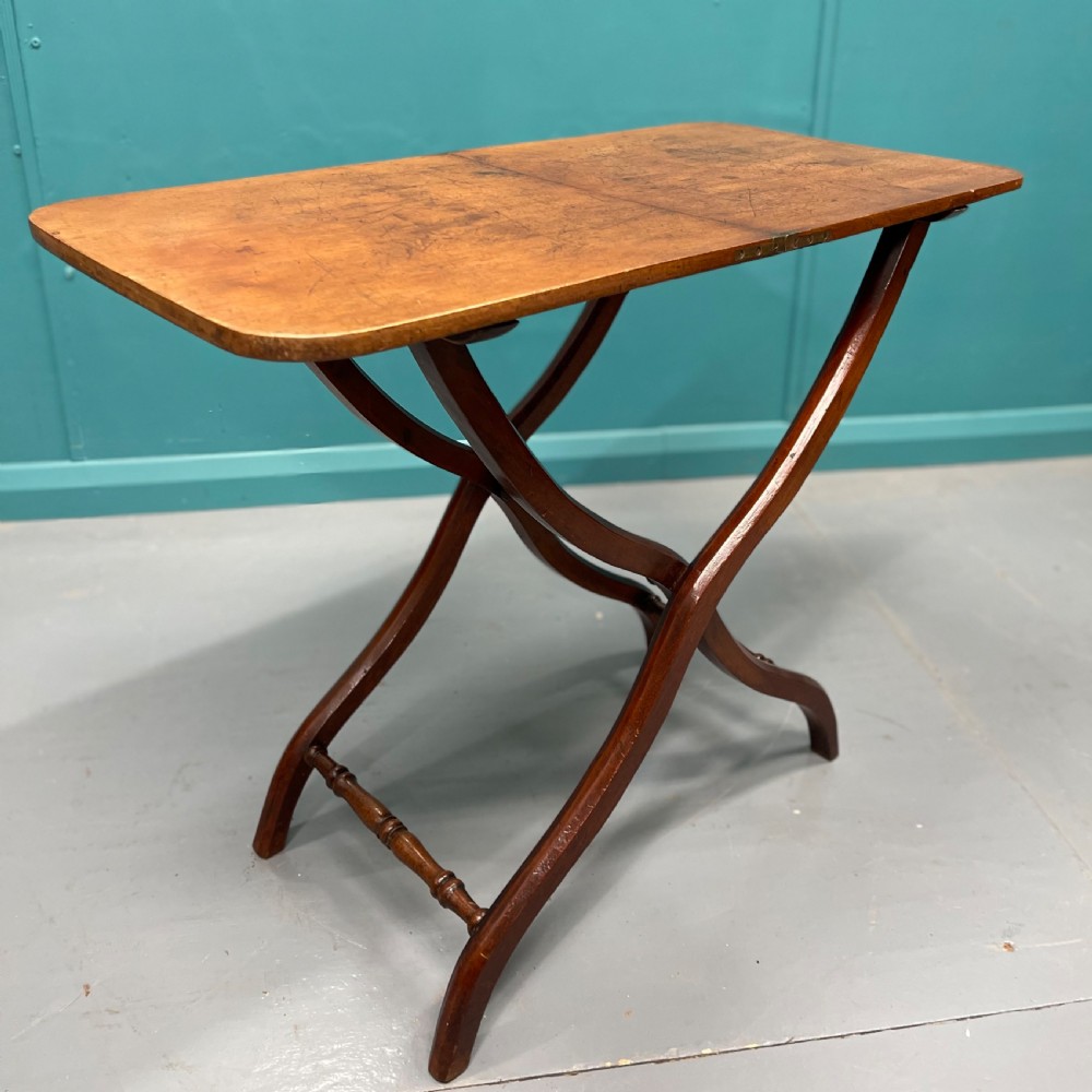 Mid 19th century folding coaching table View IV