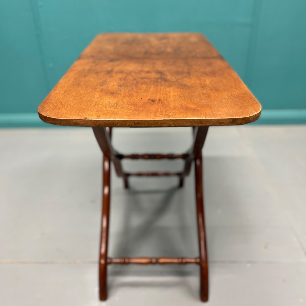 Mid 19th century folding coaching table View V