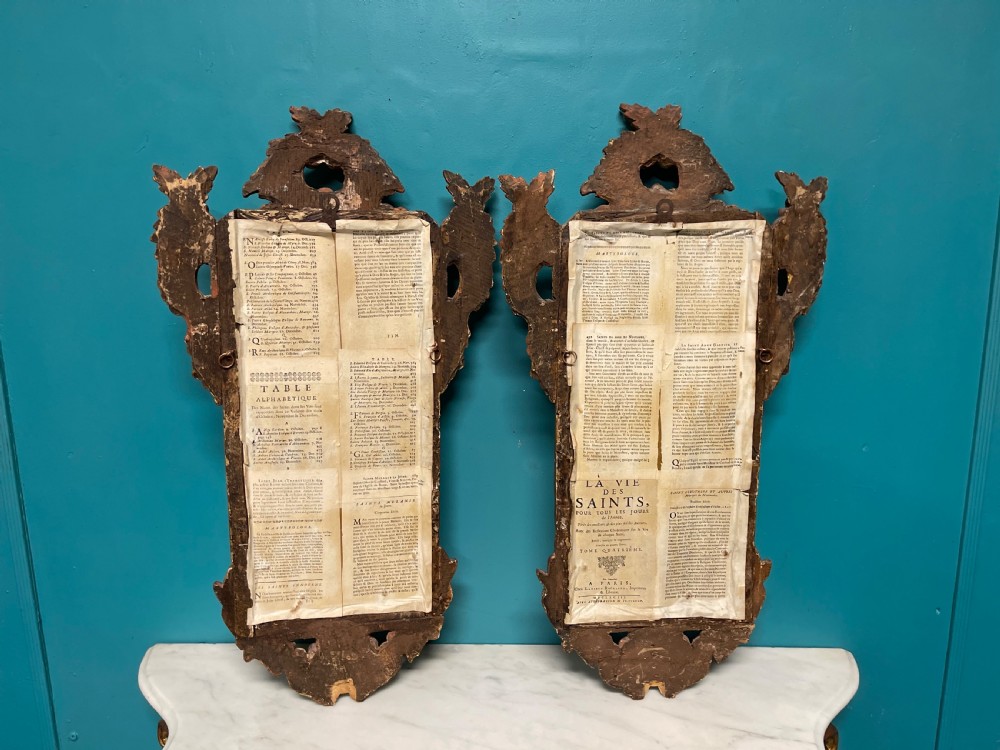 Pair of 18th century Italian gilt mirrors View IX