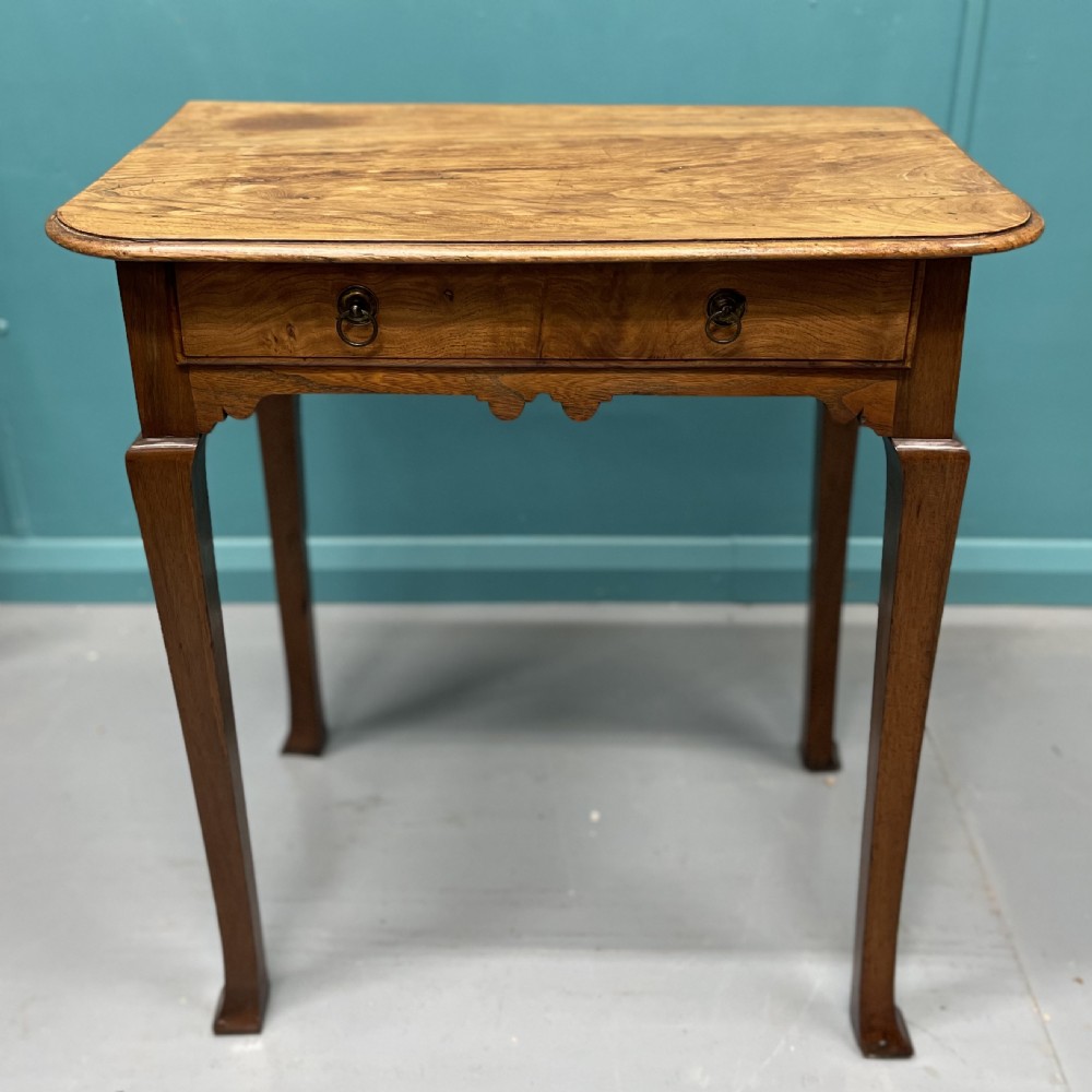 Arts and Crafts side table in elm