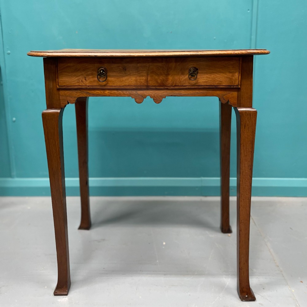 Arts and Crafts side table in elm View VIII