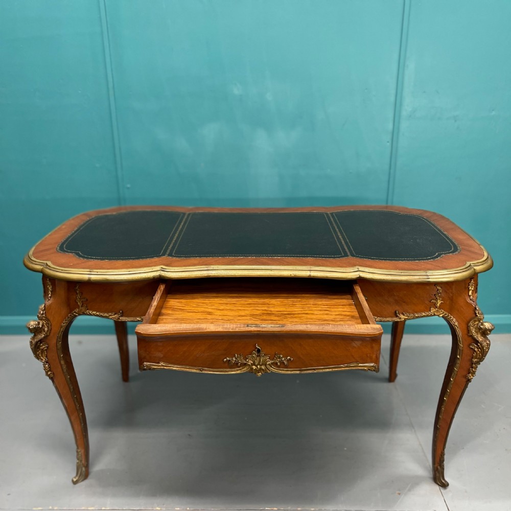 French bureau plat freestanding partners desk View II