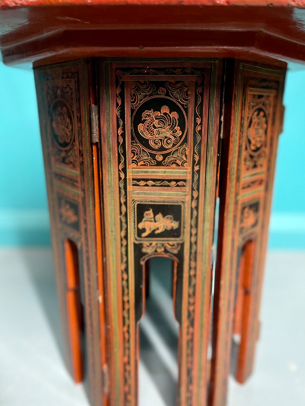 Anglo Indian folding side table Inc P&P View VI