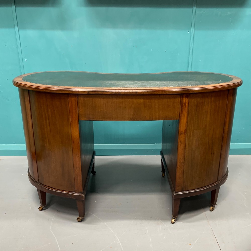 19th century freestanding kidney desk  View VI