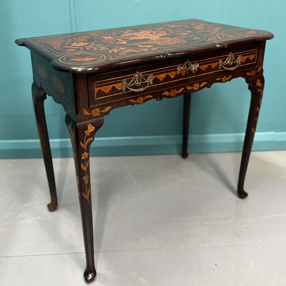18th century Dutch marquetry side table View II