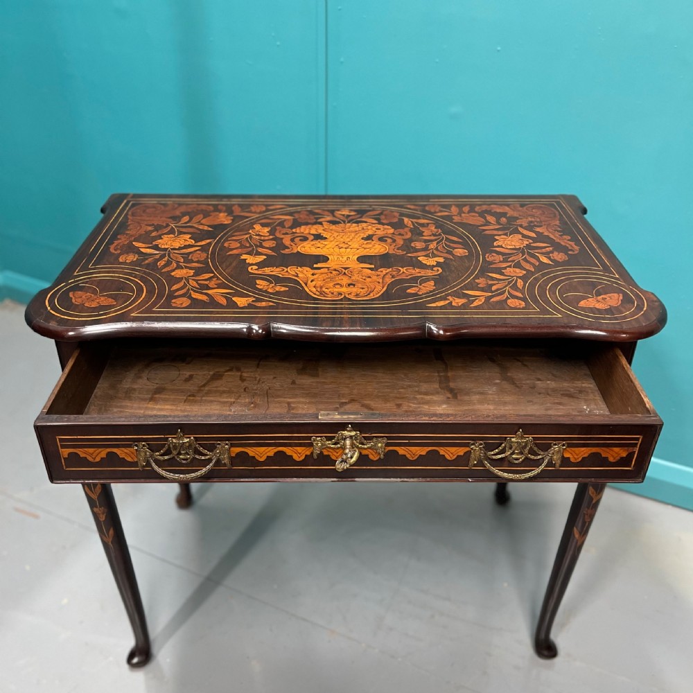 18th century Dutch marquetry side table View V