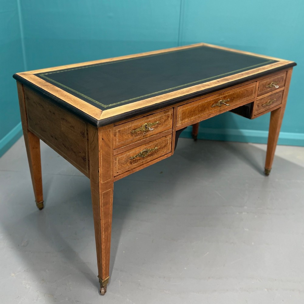 French 19th century inlaid bleached desk View II