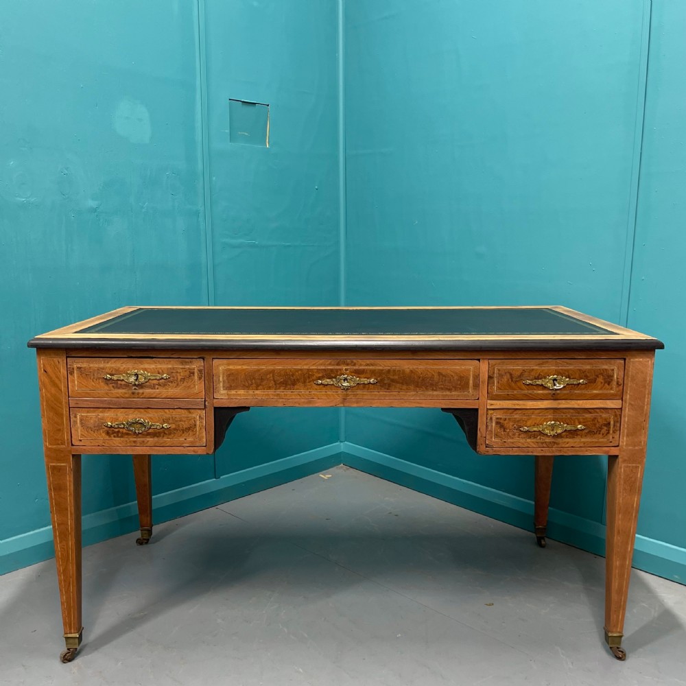 French 19th century inlaid bleached desk