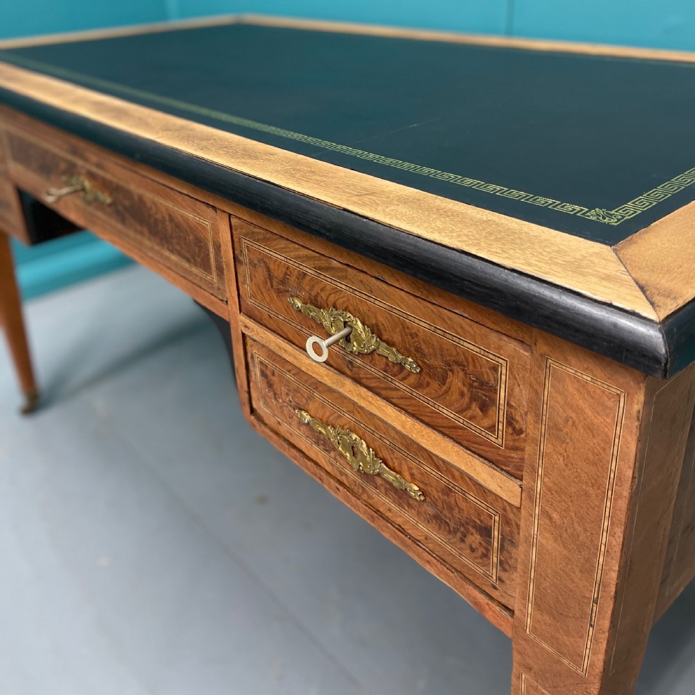 French 19th century inlaid bleached desk View IV