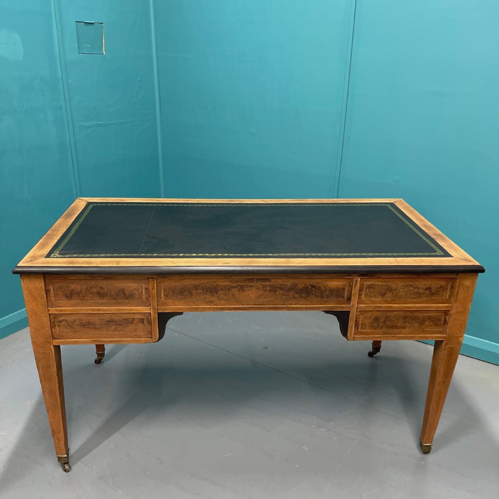 French 19th century inlaid bleached desk View VI
