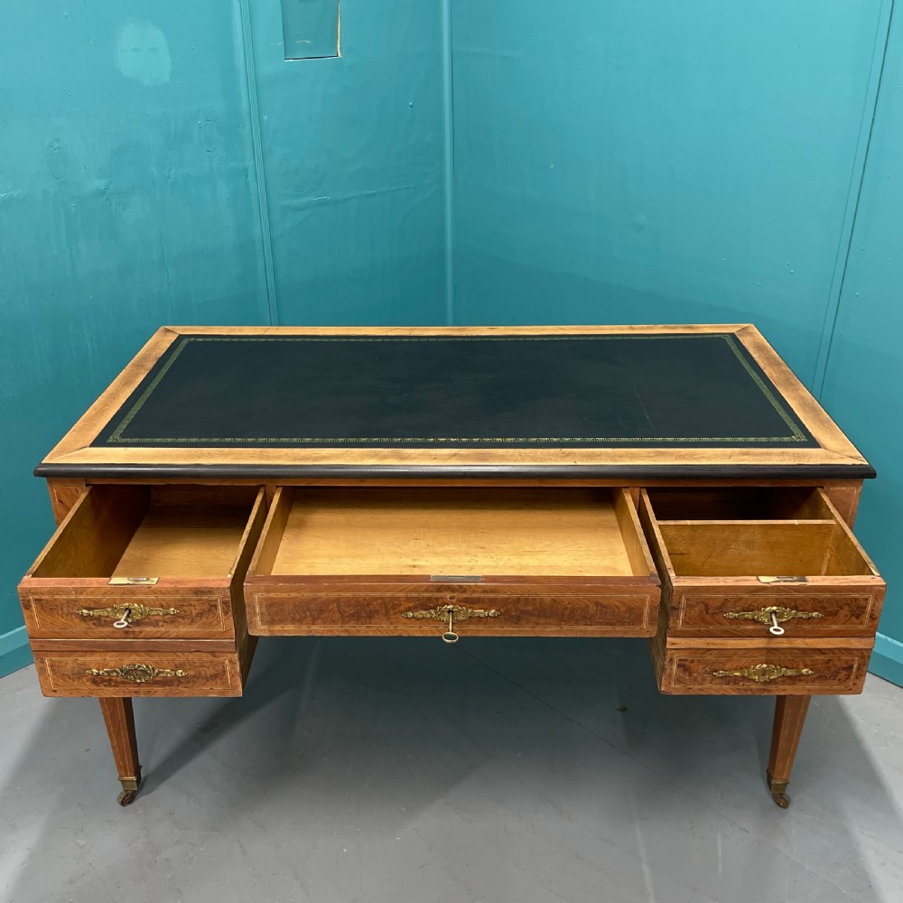 French 19th century inlaid bleached desk View IX