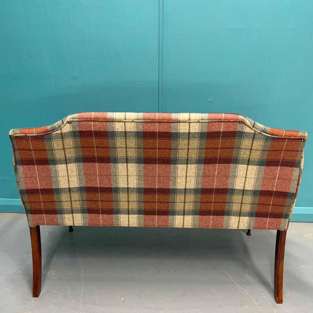 Newly upholstered occasional two seat sofa View VII