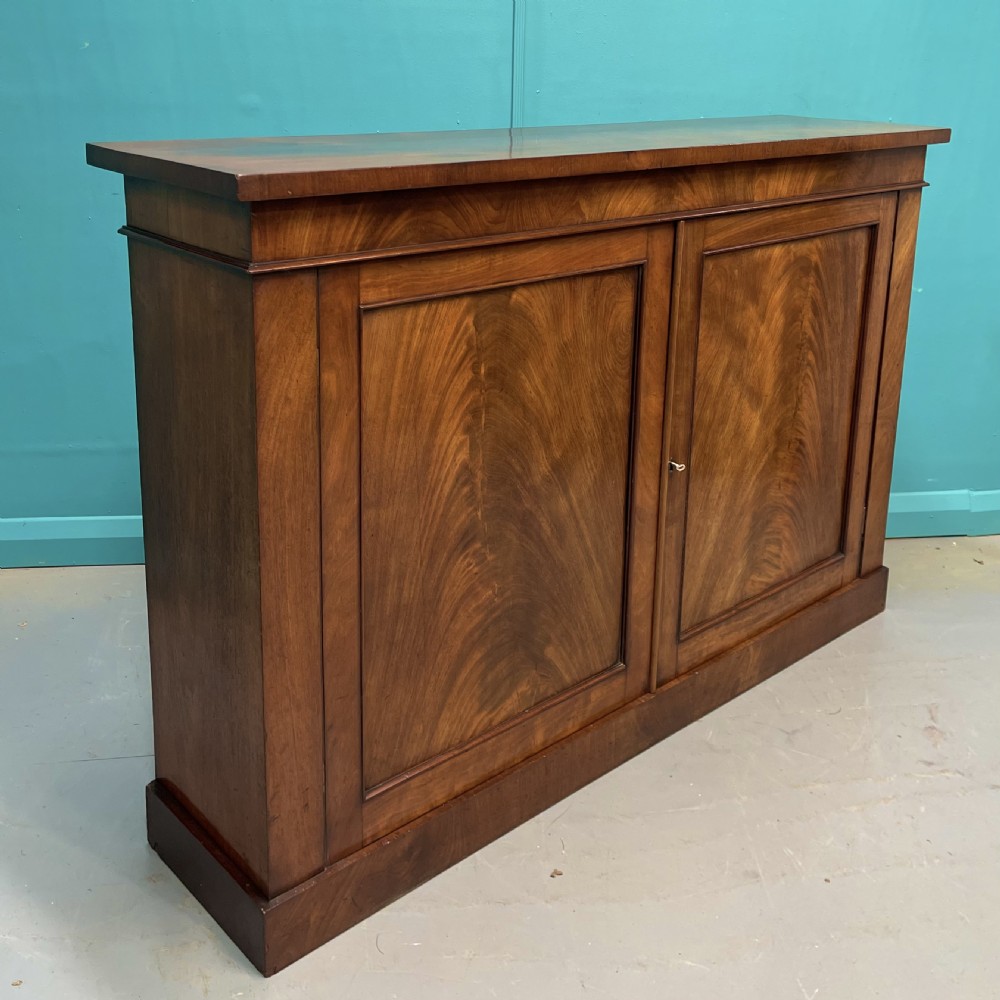 William IV mahogany two door cabinet  View II