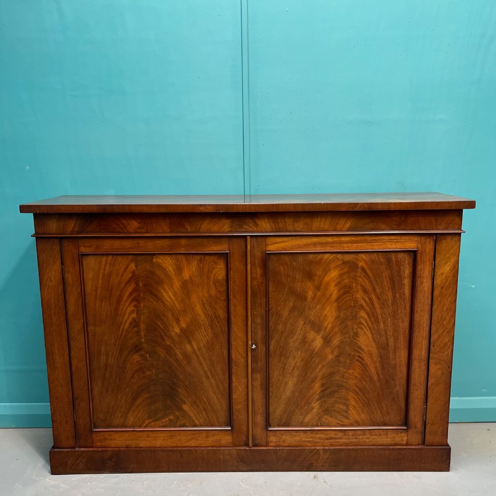 William IV mahogany two door cabinet 