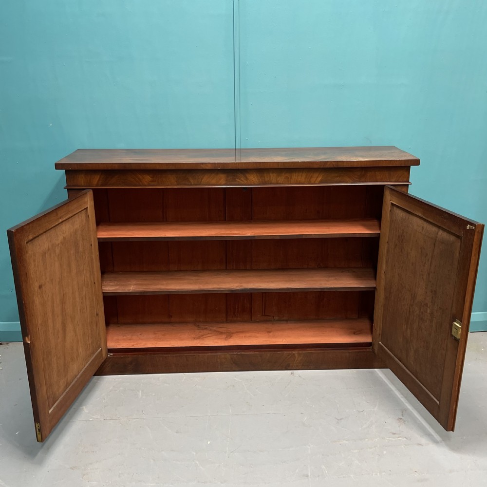 William IV mahogany two door cabinet  View III