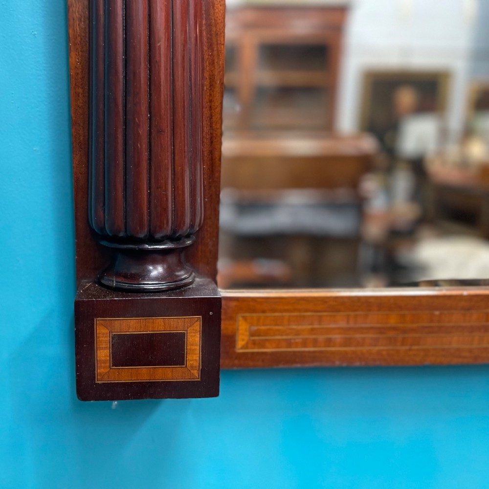 Edwardian inlaid overmantle mirror View VI