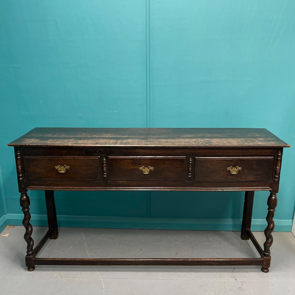 19th century oak dresser base