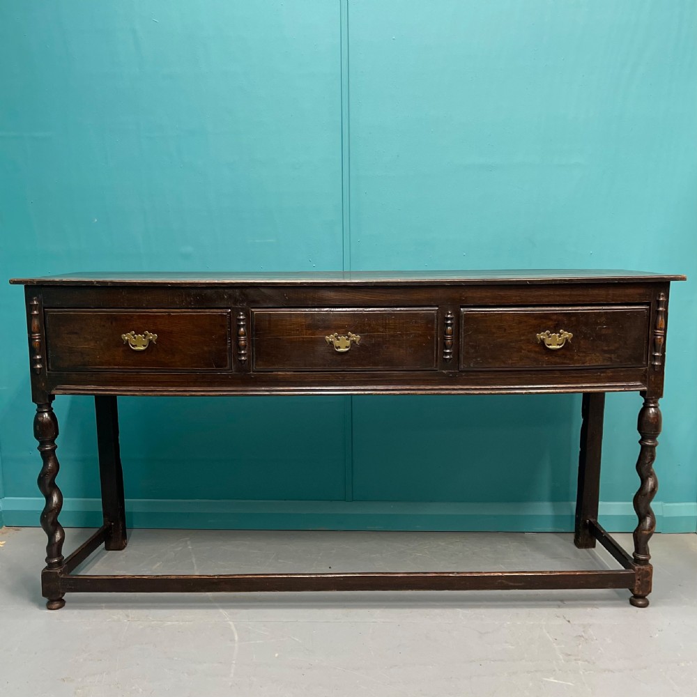 19th century oak dresser base View II