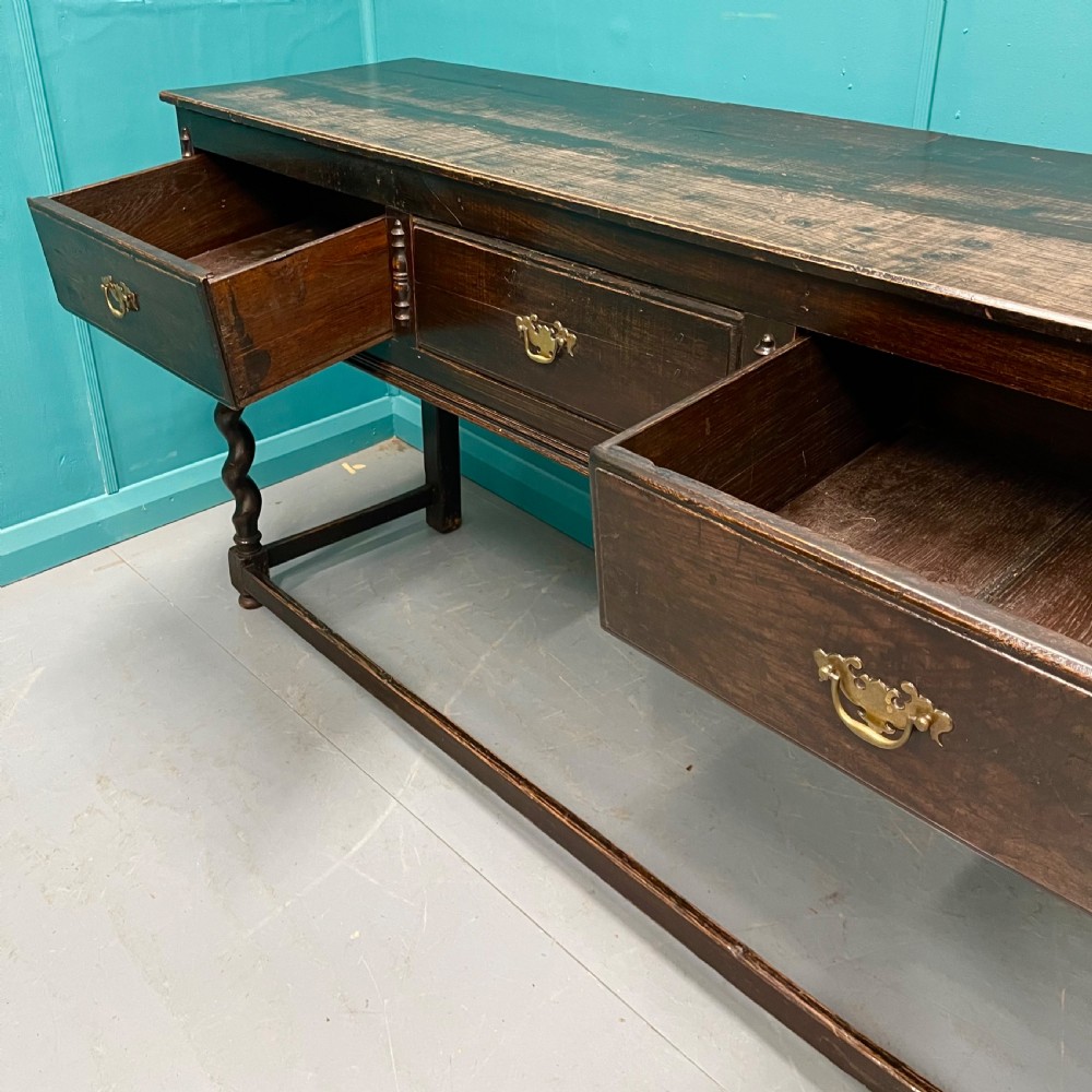 19th century oak dresser base View IX