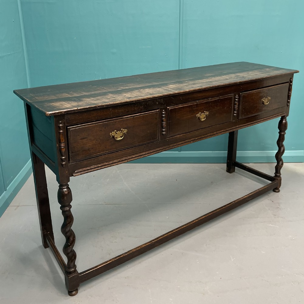 19th century oak dresser base View X