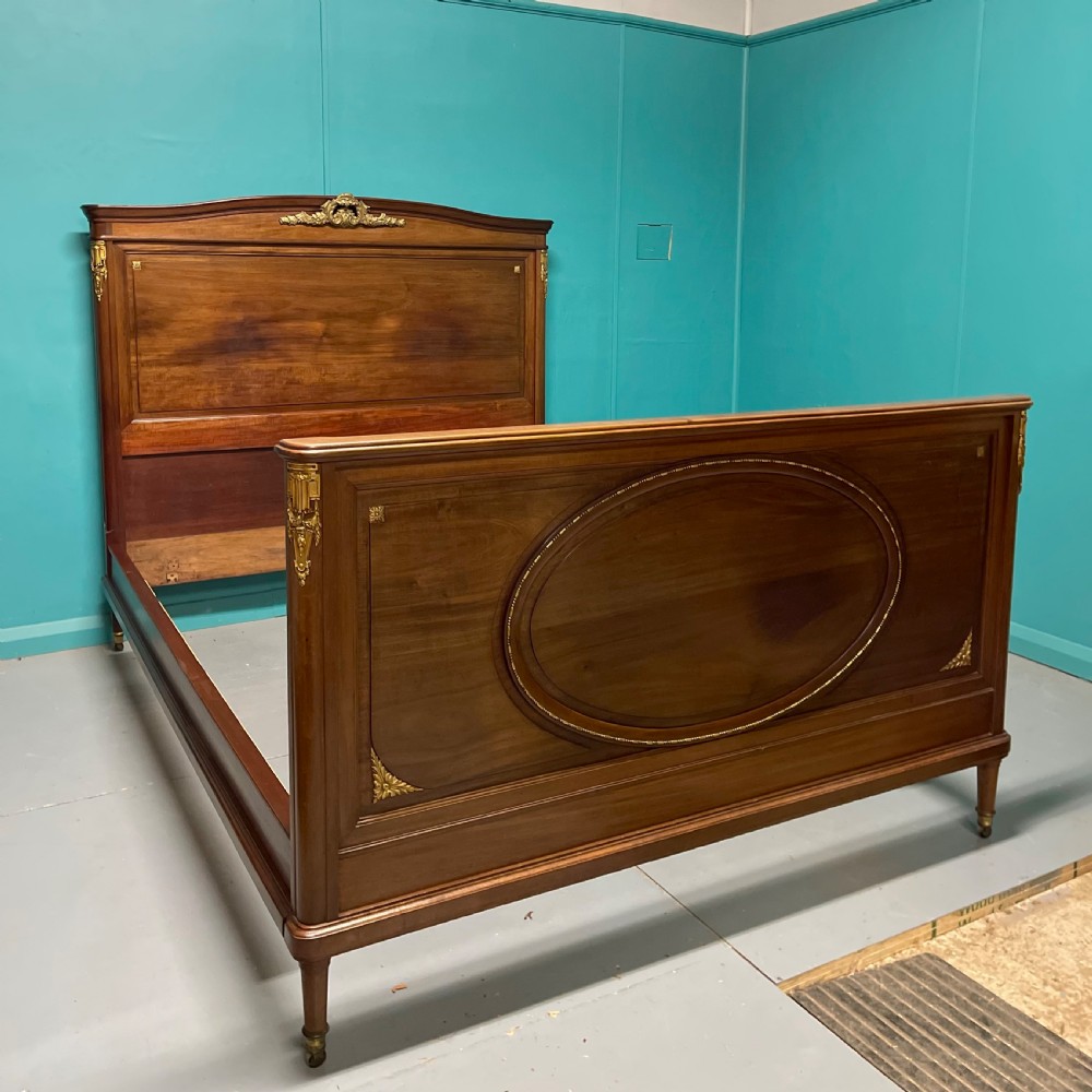 French Empire style kingsize bed with mounts