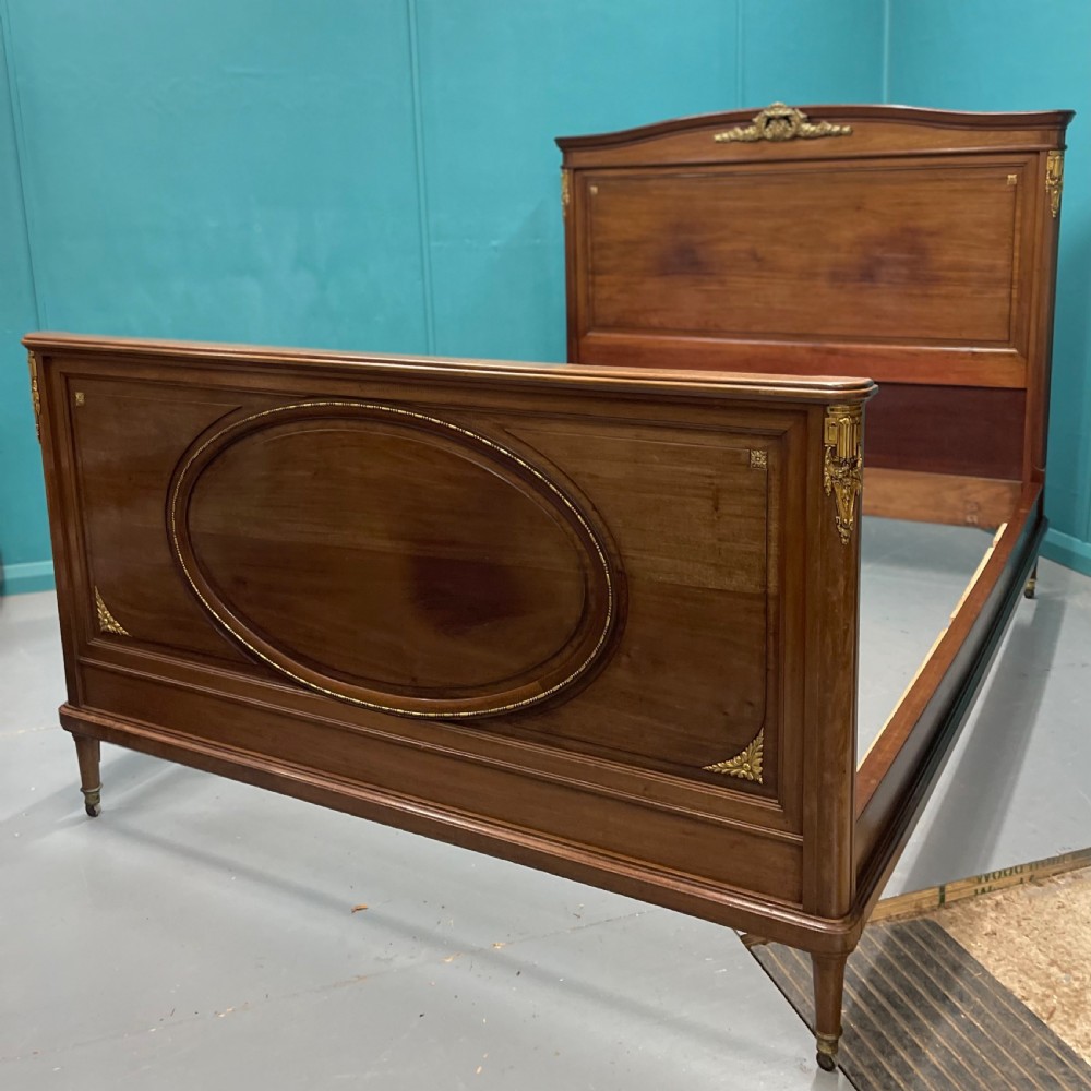 French Empire style kingsize bed with mounts View II
