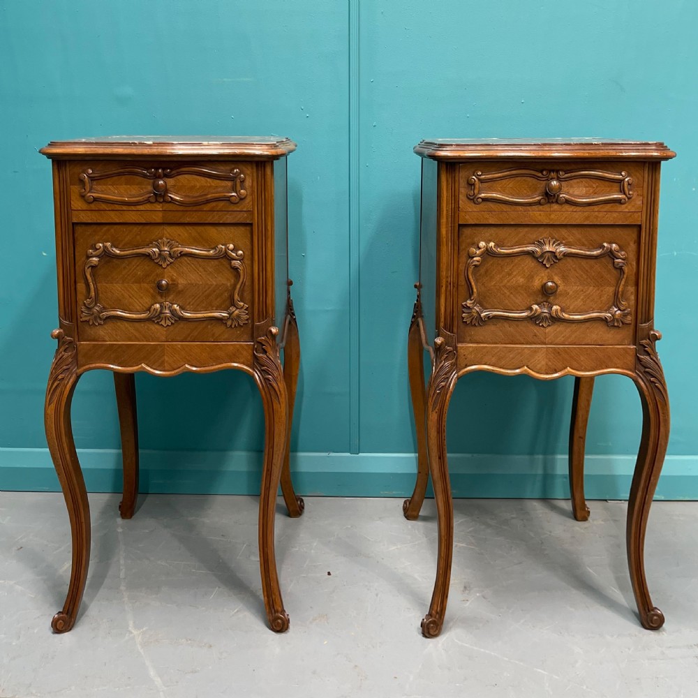 Pair of 19th century bedside cabinets