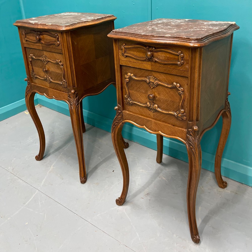 Pair of 19th century bedside cabinets View III