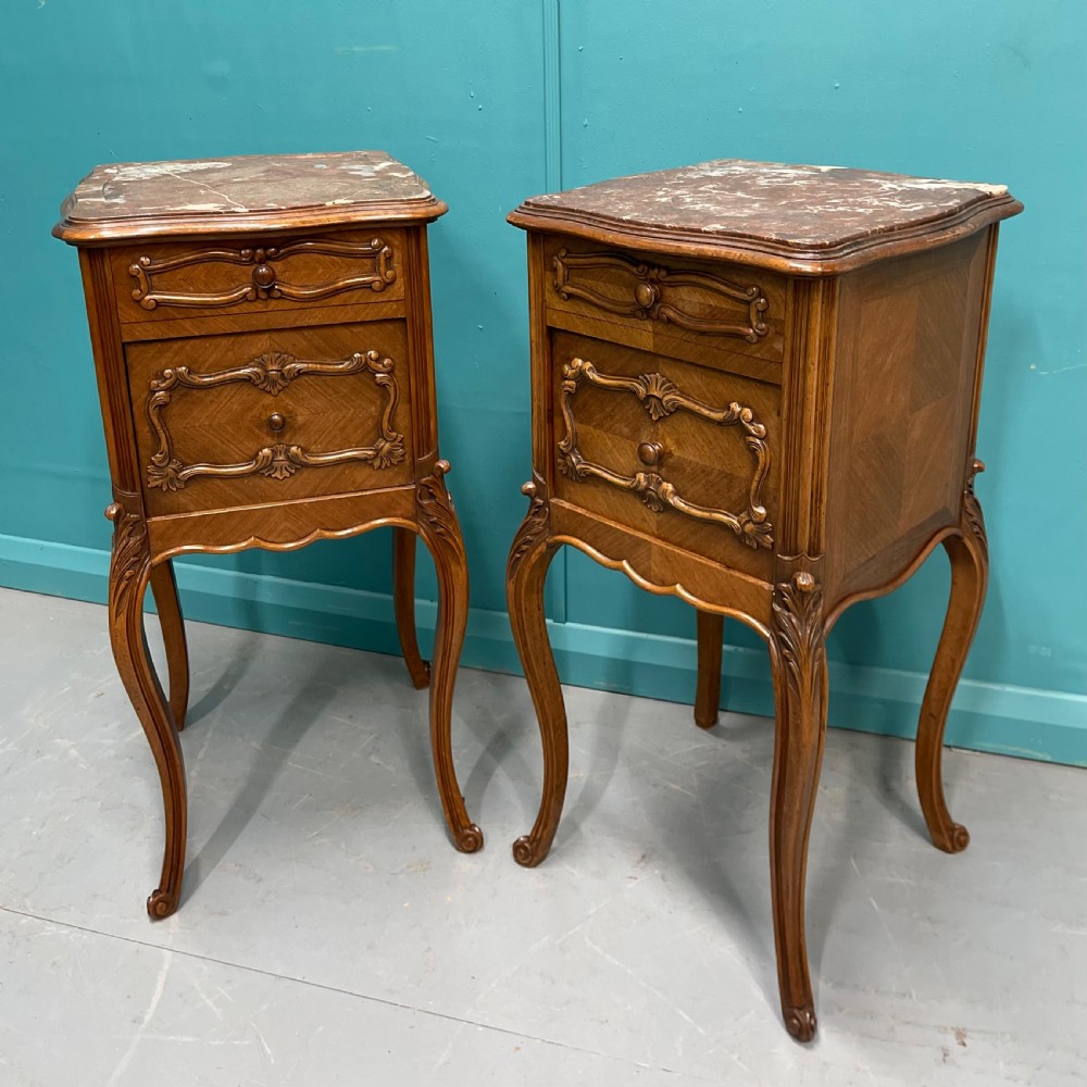 Pair of 19th century bedside cabinets View V