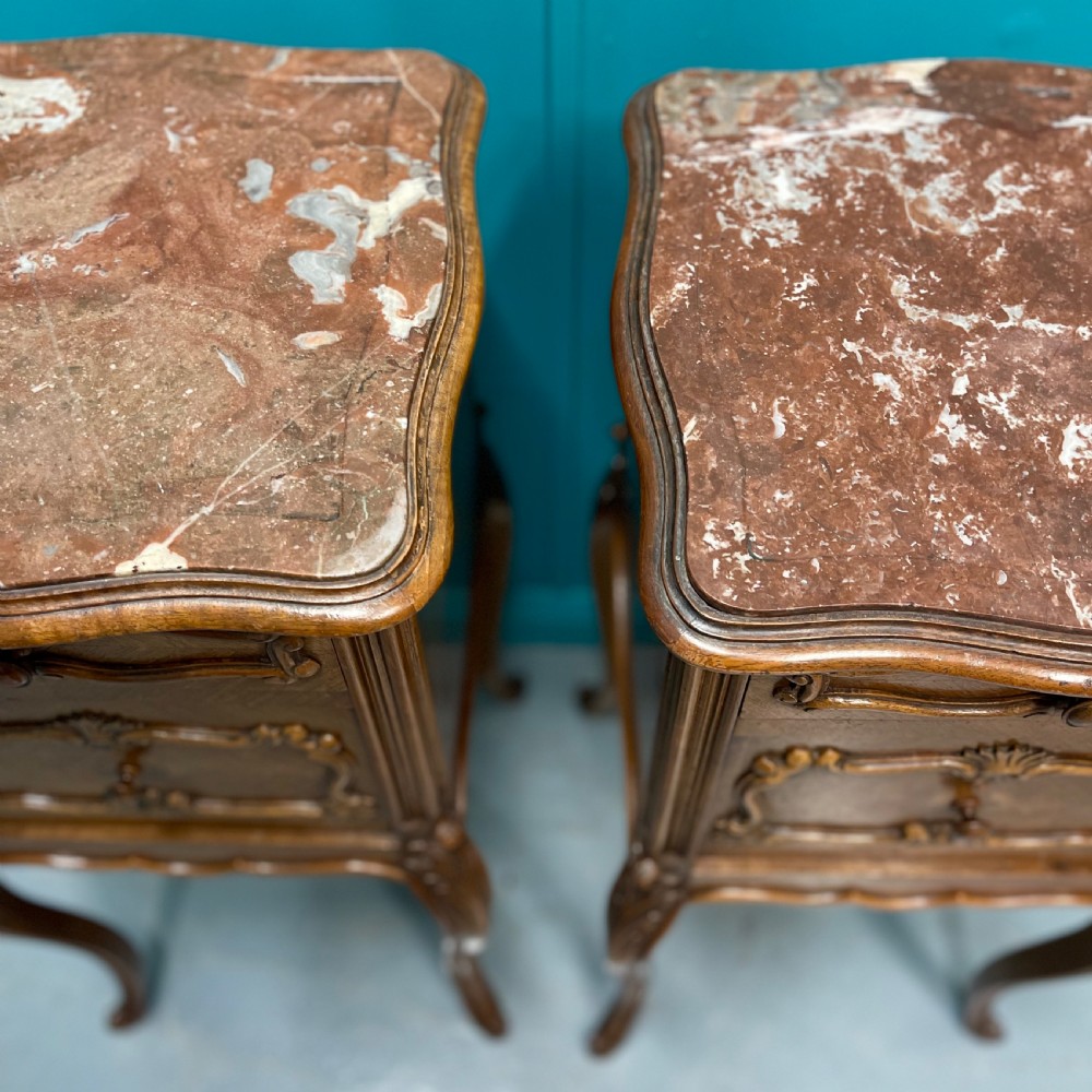 Pair of 19th century bedside cabinets View X
