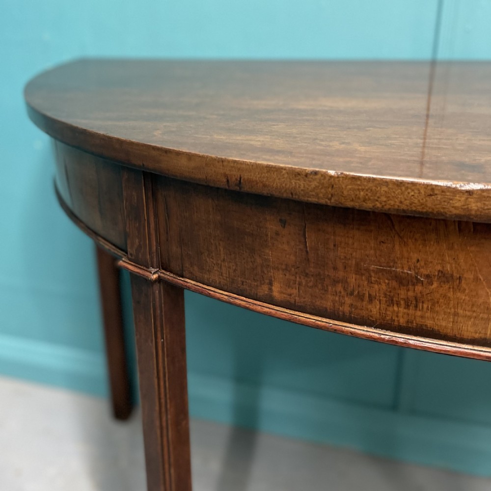 Pair of Georgian demi lune console tables View VIII