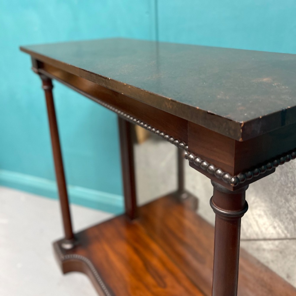 Regency revival mirror back console table  View V