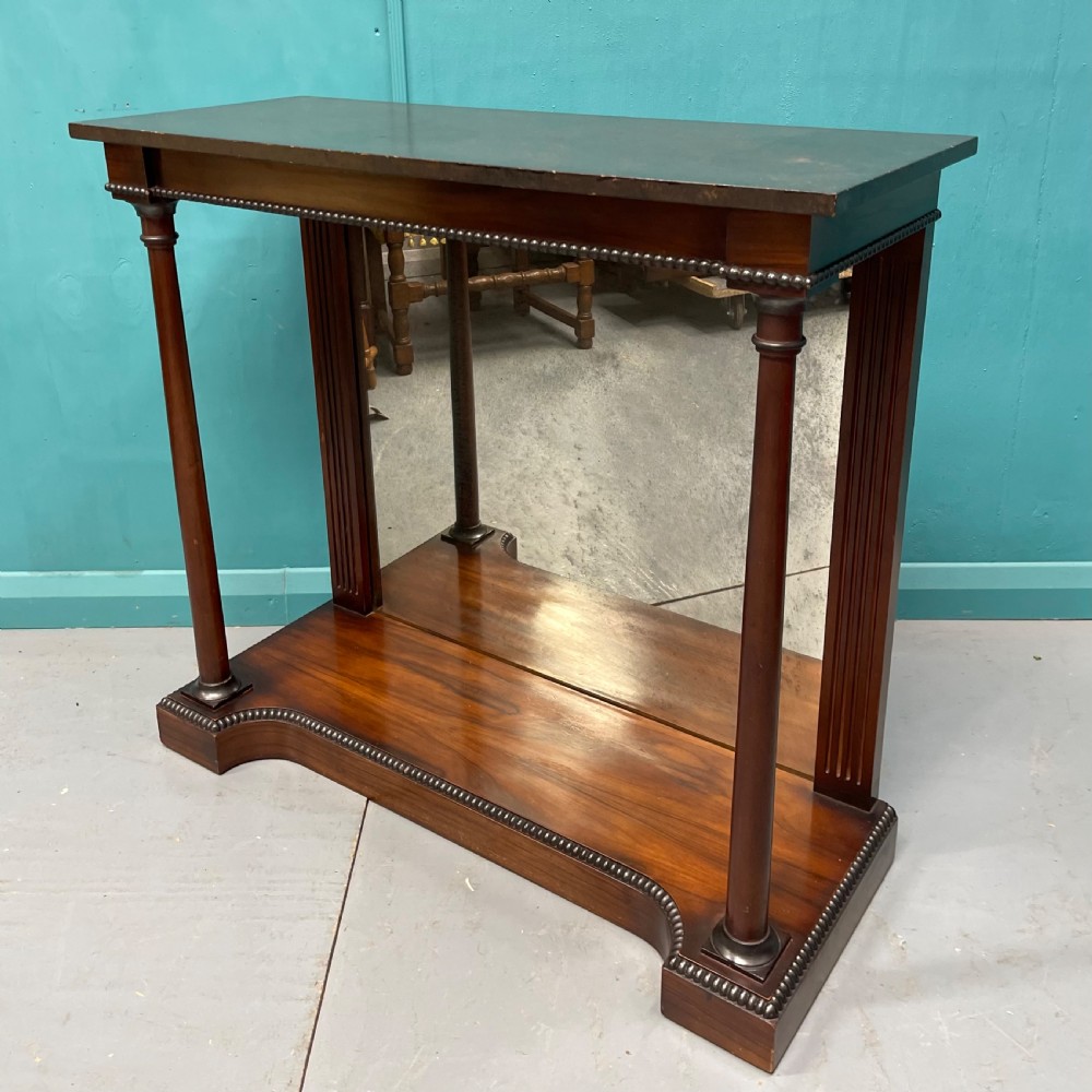 Regency revival mirror back console table  View VII