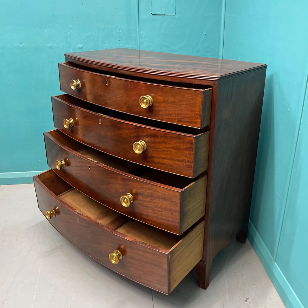 Regency bow front chest of drawers  View III