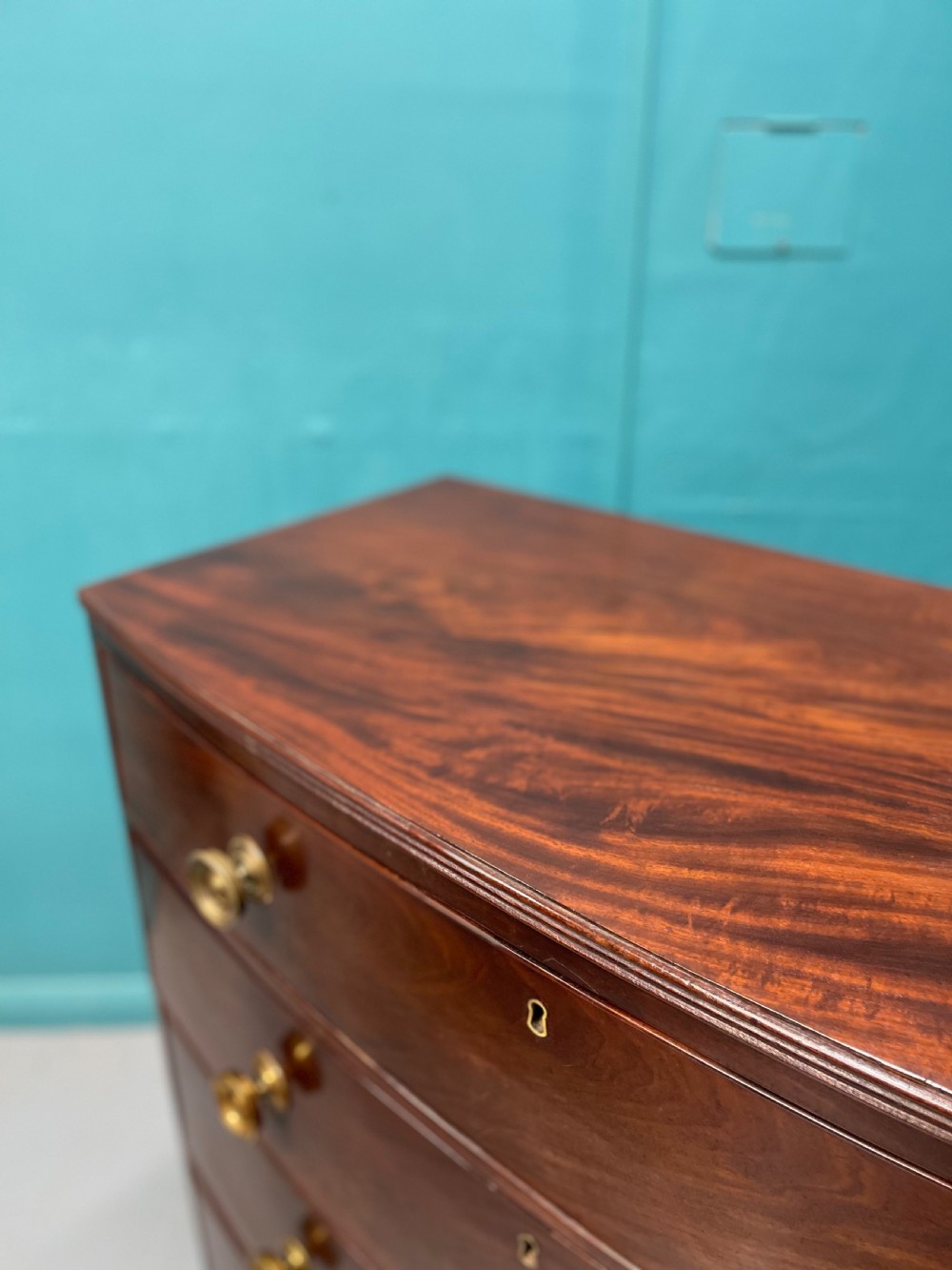 Regency bow front chest of drawers  View V