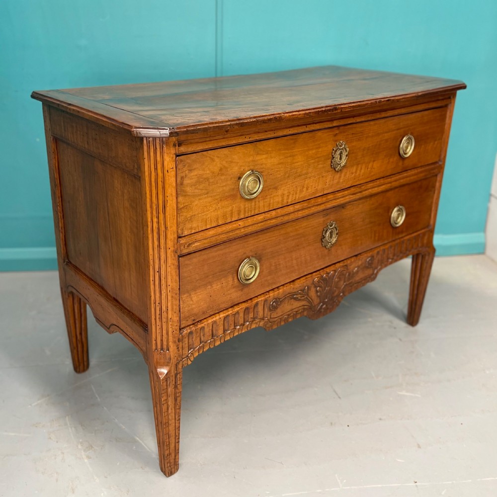18th century French fruitwood commode  View II