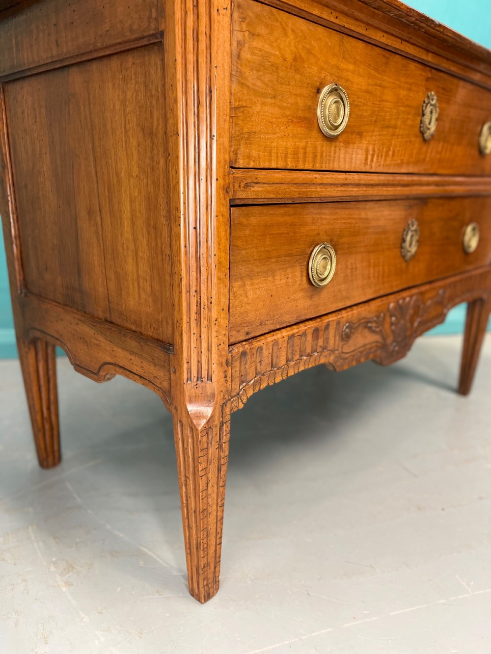 18th century French fruitwood commode  View III