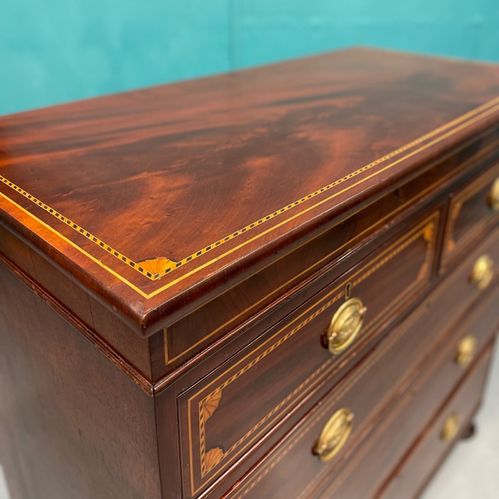 Mid 19th century inlaid chest of drawers View VI