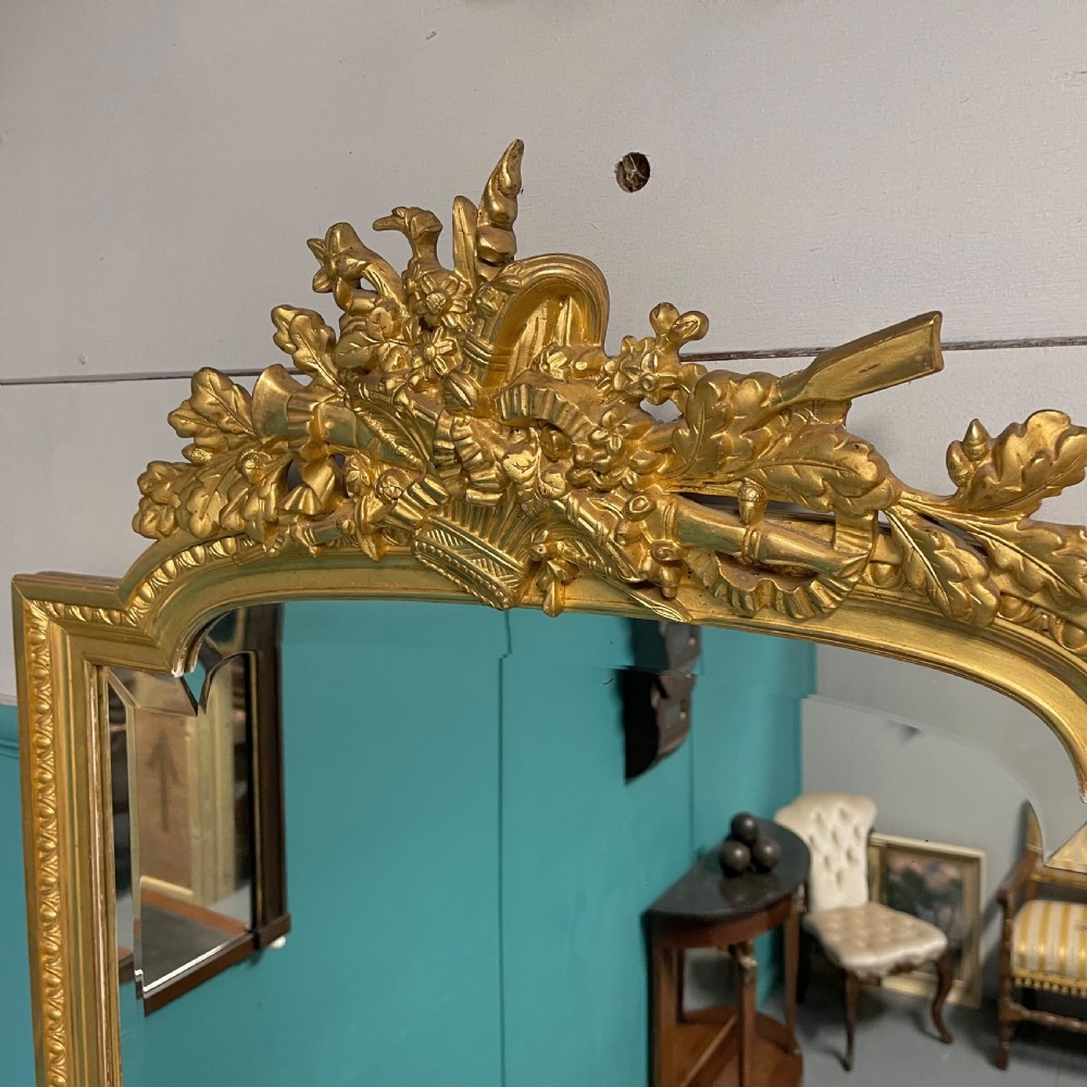 French 19th century gilt bevelled mirror View V