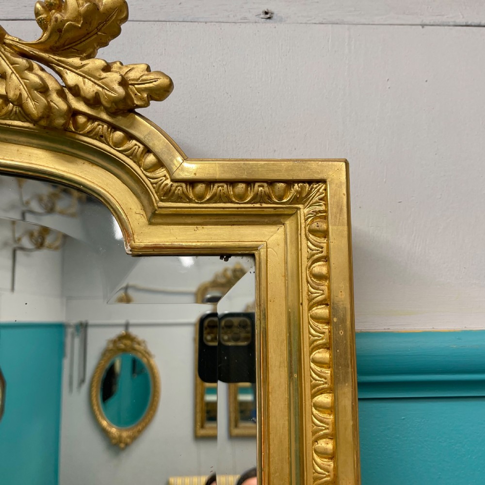French 19th century gilt bevelled mirror View VI