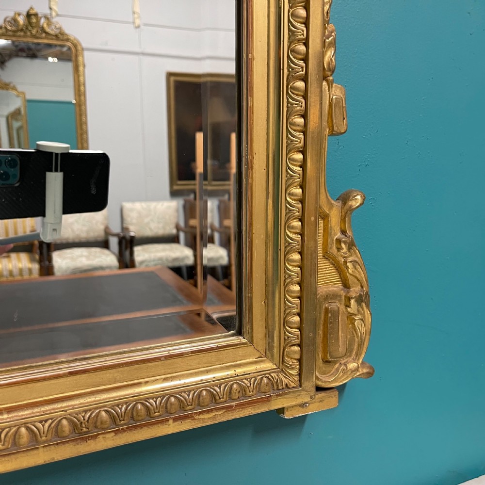 French 19th century gilt bevelled mirror View VII