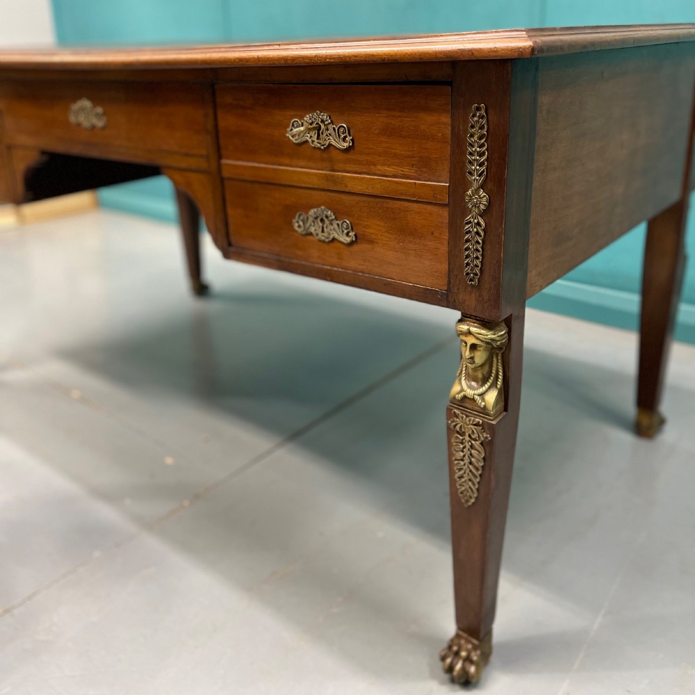 French Empire partners desk with matching chair View V