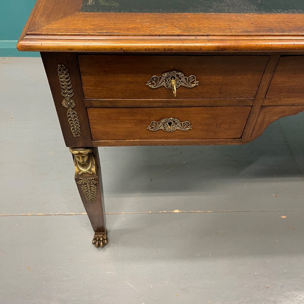 French Empire partners desk with matching chair View VII